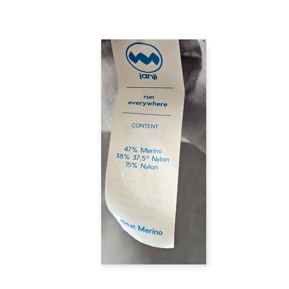 🛍️ Janji Long-Sleeve Running Top - Women's Medium - Merino Blend Blueish Gray - Picture 8 of 10